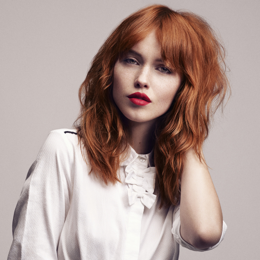 Red Hair Medium Length Hairstyles Hairstyle Of Nowdays